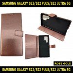 Leather Wallet Flip Book Case For Samsung Galaxy S22/S22+/S22 Ultra 5G Slim Fit and Sophisticated in Look